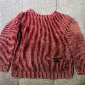 Children's Knit Sweater - Burgundy